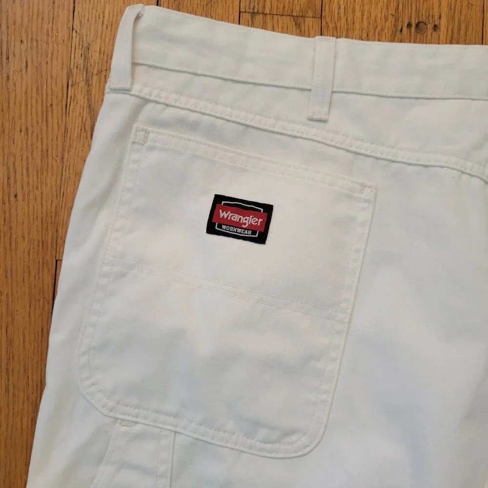 Wrangler Workwear White 40x32 Carpenter Pants Painter Construction Jean Denim Ca